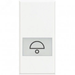 Axolute Клавиши с подсветкой для выключателей AXIAL 1 модуль символ Звонок белый Axolute Клавиши с подсветкой для выключателей AXIAL 1 модуль символ Звонок белый