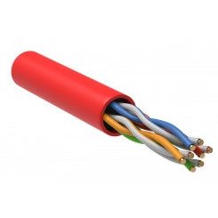 Витая пара U/UTP кат.5E 4х2х24AWG solid LSZH 305м красный