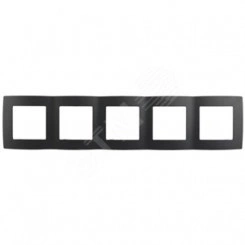 Рамка на 5 постов, Эра12, антрацит, 12-5005-05