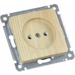 MASTER Розетка одноместная скрытой установки, в рамку, сосна MASTER Розетка одноместная скрытой установки, в рамку, сосна