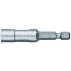 Битодержатель 890/4/1 с пружинным стопорным кольцом хвостовик 1/4 E 6.3 для бит 1/4 С 6.3 57 мм Битодержатель 890/4/1 с пружинным стопорным кольцом хвостовик 1/4 E 6.3 для бит 1/4 С 6.3 57 мм