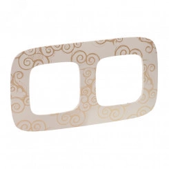 Valena ALLURE Рамка 2 поста Нарцисс золото универсальная Valena ALLURE Рамка 2 поста Нарцисс золото универсальная