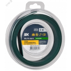 Трубка термоусадочная ТТУ нг-LS 10/5 зеленая (2м/упак) IEK Трубка термоусадочная ТТУ нг-LS 10/5 зеленая (2м/упак) IEK