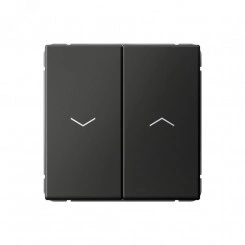 ARTGALLERY 2-клавишный выключатель для жалюзи, 2х сх.4, 10А, механизм, базальт ARTGALLERY 2-клавишный выключатель для жалюзи, 2х сх.4, 10А, механизм, базальт