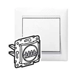 VALENA Розетка двойная для колонок в рамку белая индивидуальная упаковка