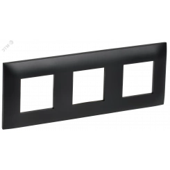 SKANDY Рамка 3-местная SK-F03Bl черный IEK