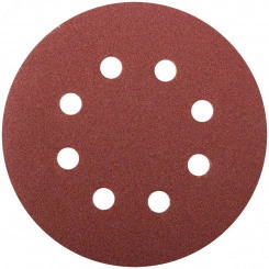 Круги шлифовальные с отверстиями (липучка), алюминий-оксидные, 125 мм, 5 шт Р 100 Круги шлифовальные с отверстиями (липучка), алюминий-оксидные, 125 мм, 5 шт Р 100