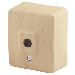 Розетка TV одиночная, ОУ, Эра Эксперт, сосна, 11-3201-11 Розетка TV одиночная, ОУ, Эра Эксперт, сосна, 11-3201-11