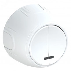 Выключатель двойной  Rotondo с подсветкой, цвет белый