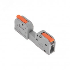 Клемма СМК 222-421R проходная разъемная 1 полюс серая 0,2-2,5/4мм2 Клемма СМК 222-421R проходная разъемная 1 полюс серая 0,2-2,5/4мм2