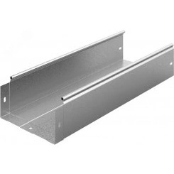 Металлический лоток неперфорированный 200х100х3000, толщина 0,8 мм, Сендзимир цинк
