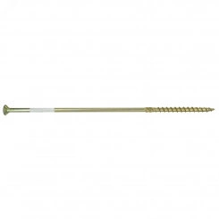 Саморез конструкционный по дереву 8х280 TX 40 с фрезой, желтопассивированный, потайная головка (1 шт.)