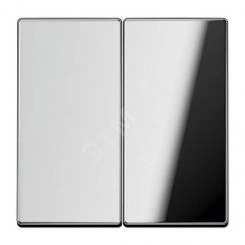 Клавиша 2-я для выключателей и кнопок без подсветки. Серия LS990 Материал- металл Цвет- полированный хром Клавиша 2-я для выключателей и кнопок без подсветки. Серия LS990 Материал- металл Цвет- полированный хром