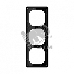 Рамка 3 поста универсальная черная