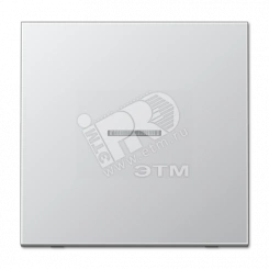 Клавиша 1-я для выключателей и кнопок с окошком для подсветки. Серия LS990 Материал- металл Цвет- алюминий Клавиша 1-я для выключателей и кнопок с окошком для подсветки. Серия LS990 Материал- металл Цвет- алюминий