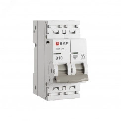 Автоматический выключатель 2P 10А (B) 4,5kA ВА 47-63N EKF PROxima