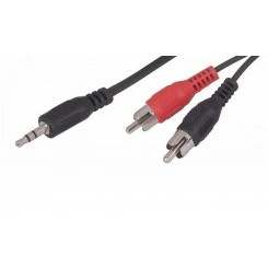 Аудио кабель 3.5 мм - 2 RCA, 1.5 м Аудио кабель 3.5 мм - 2 RCA, 1.5 м