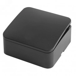 Выключатель одноклавишный 250В 10А серия София черный матовый STEKKER