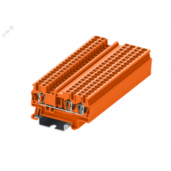 Клемма TC 1-2 пружинная, сечение 2,5 мм. кв., оранжевая