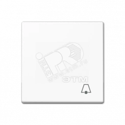 Клавиша с символом звонок белая Клавиша с символом звонок белая