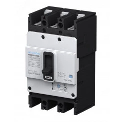 Автоматический выключатель в литом корпусе типа HGM, типоразмера 125AF, арт.HGM125L3PT4S0000C00063F (63А, 55кА, 3 полюса, регулируемый термомагнитный расцепитель, переднее подключение)