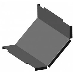 Крышка лотка КЛП 400х65-90 УХЛ1 для поворота трассы вверх на 90 горячий цинк (толщина покрытия 40 -120 мкм) S1.5 Крышка лотка КЛП 400х65-90 УХЛ1 для поворота трассы вверх на 90 горячий цинк (толщина покрытия 40 -120 мкм) S1.5