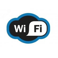 Наклейка информационный знак Зона Wi-Fi 150х200 мм,