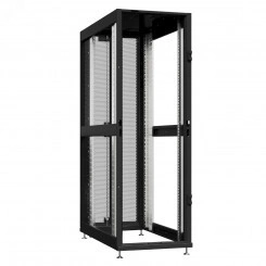 Шкаф серверный 45U 600х1200 передняя дверь: без. задняя дверь: двустворчатая перфорированная IP20. боковые панели: без. цвет: черный RAL9005 