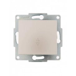 KARINA Выключатель проходной жемчужно-белый перламутр (10шт/120шт)