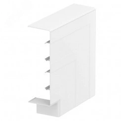 Крышка плоского угла кабельного канала Rapid 45-2 53x165 мм (ПВХ,белый) Крышка плоского угла кабельного канала Rapid 45-2 53x165 мм (ПВХ,белый)